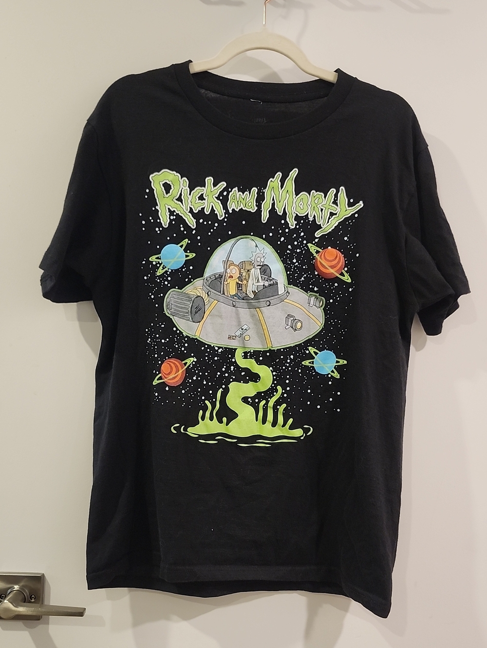 P2P 21" Rick And Morty Black Graphic Tee